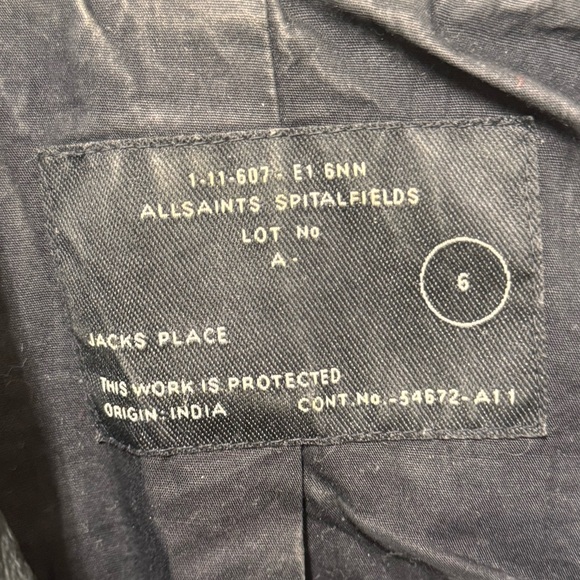 Allsaints - Leather Studded Moto Jacket - Picture 14 of 16